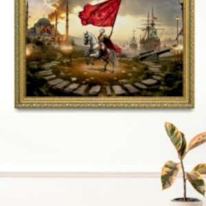 Fatih Sultan Mehmet Özel Çerçeveli Tablo 