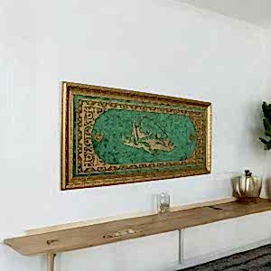 Namaz Kılan Adam Hat Sanatı Tablo 40x80 Cm