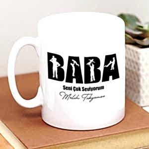 BABALAR GÜNÜNE ÖZEL SENİ SEVİYORUM BARDAK - KUPA